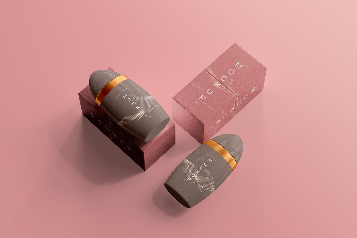 390+ Cosmetic Branding Mockup Scenes, a Cups & Container Mockup by pmvch (Photo 34 of 367)