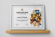 Equipment Operator Certificate, a Stationery Template by DesignDevisers (Thumbnail 3 of 10)