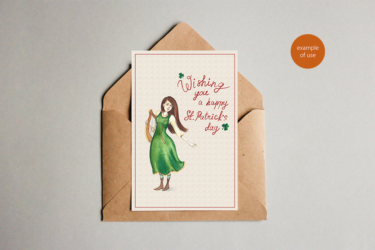 St. Patrick's day - watercolor set, an Object Graphic by KatsiarynaKa (Photo 5 of 12)
