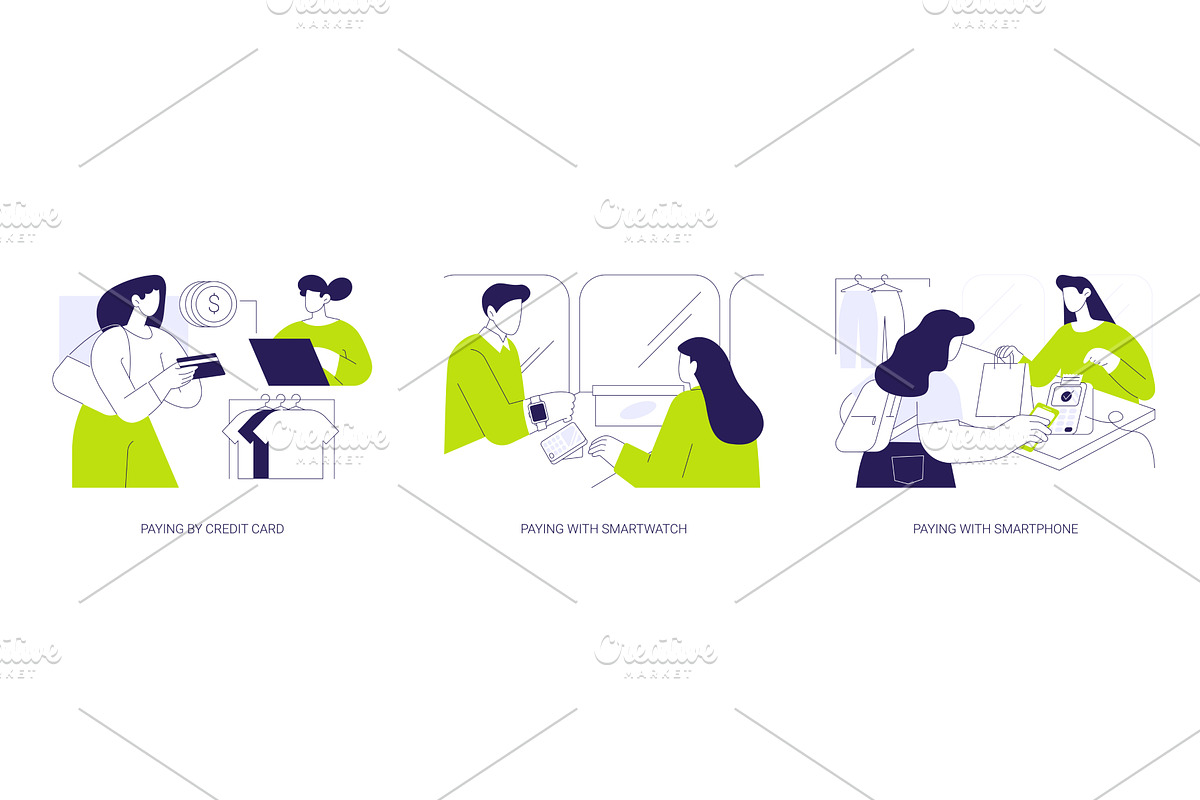 Contactless payment isolated cartoon, a Finance Illustration by Visual Generation