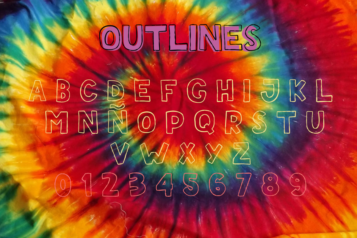 Teen Summer - Layered font + Clipart, a Font by arausidp (Photo 3 of 7)