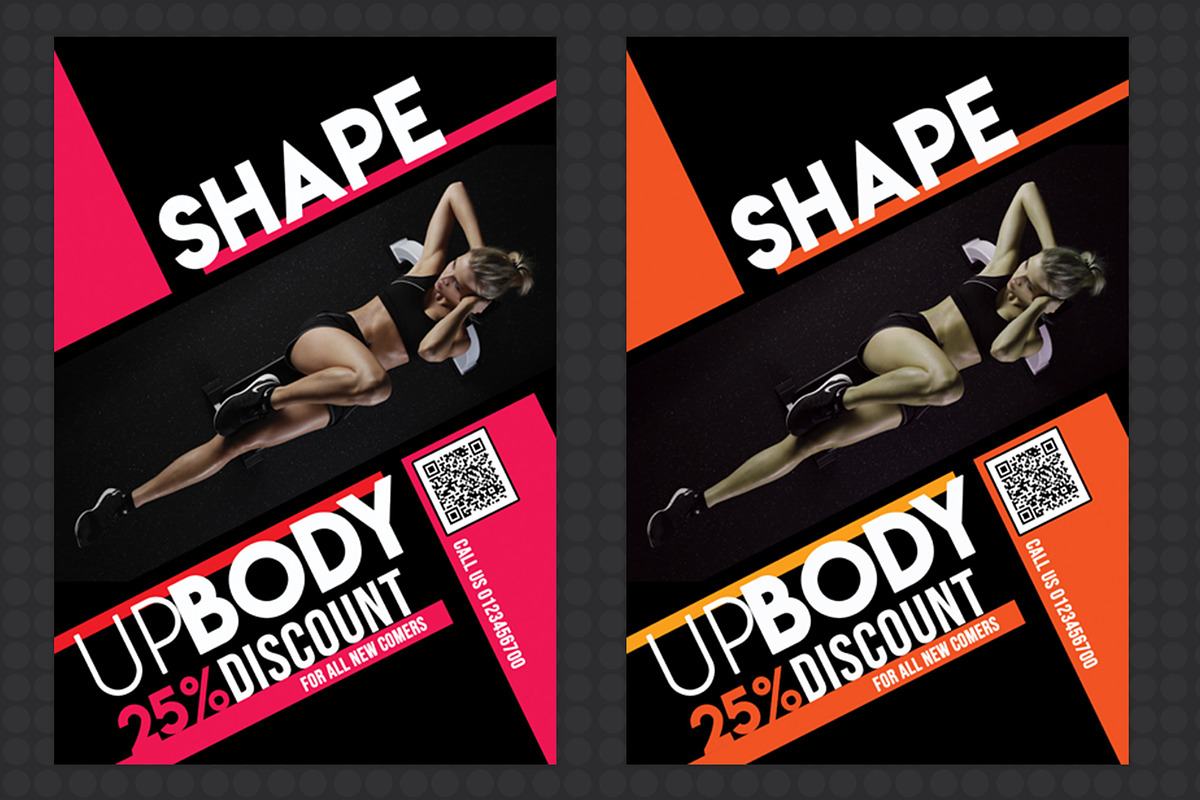 Fitness Flyer With 6 Colors, a Flyer Template by anchor_point_heshan (Photo 2 of 5)