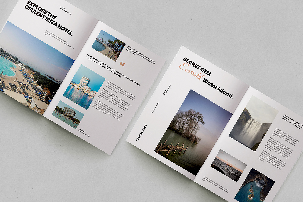 Travel Magazine Template preview 2