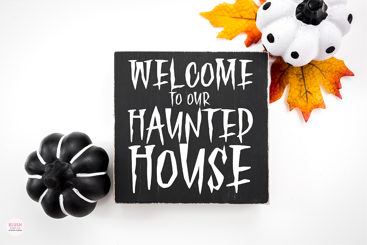 HAUNTED FOREST Creepy Halloween Font, a Font by Blush Font Co. (Photo 5 of 6)