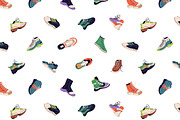 Modern sneakers set + ad templates, an Object Illustration by PaperTrident (Thumbnail 7 of 16)