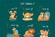 Zodiac Cats, an Animal Illustration by GooseFrol (Thumbnail 4 of 8)