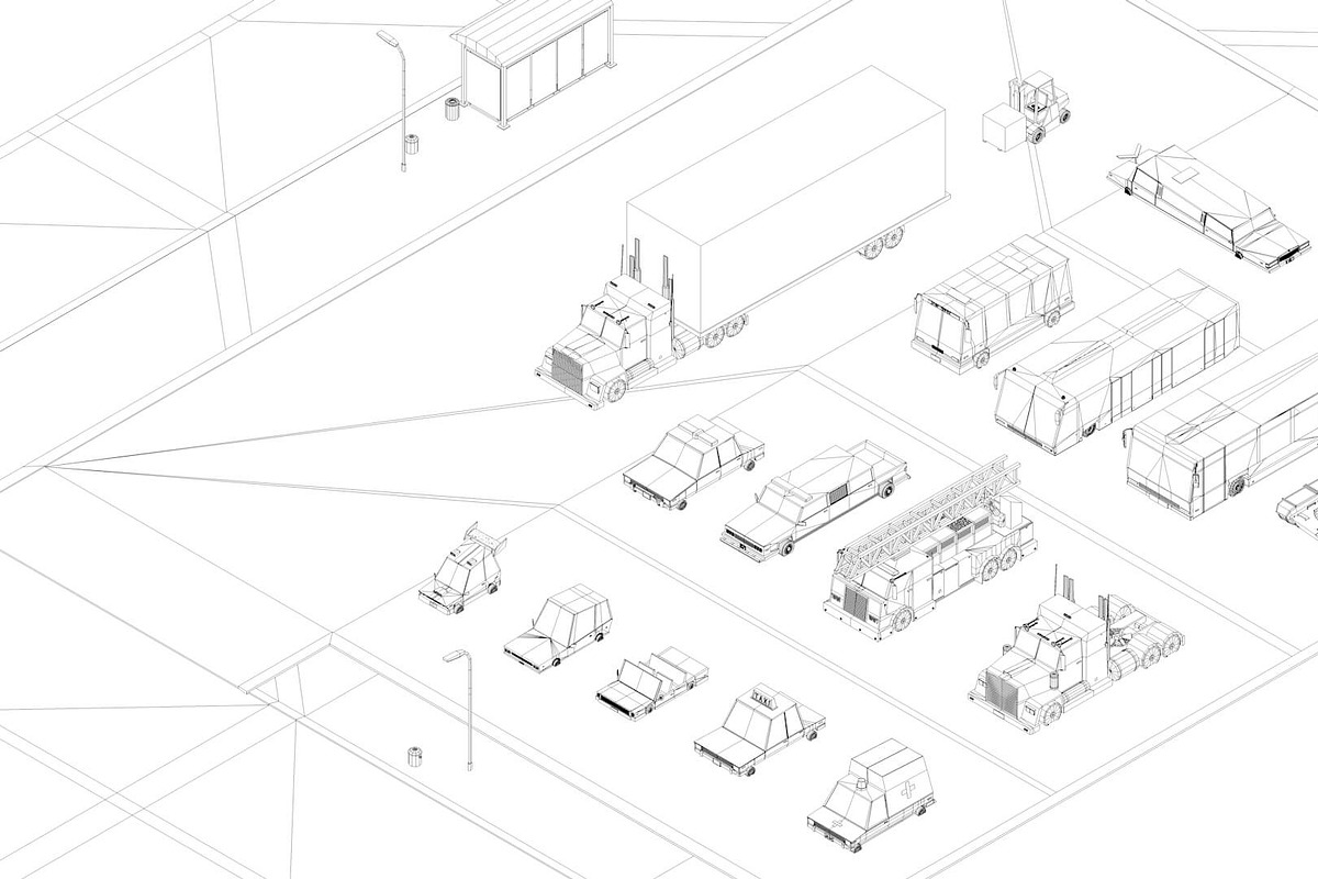Low Poly Megapolis City Pack 1, an Architecture 3D Model by Anton Moek (Photo 13 of 13)