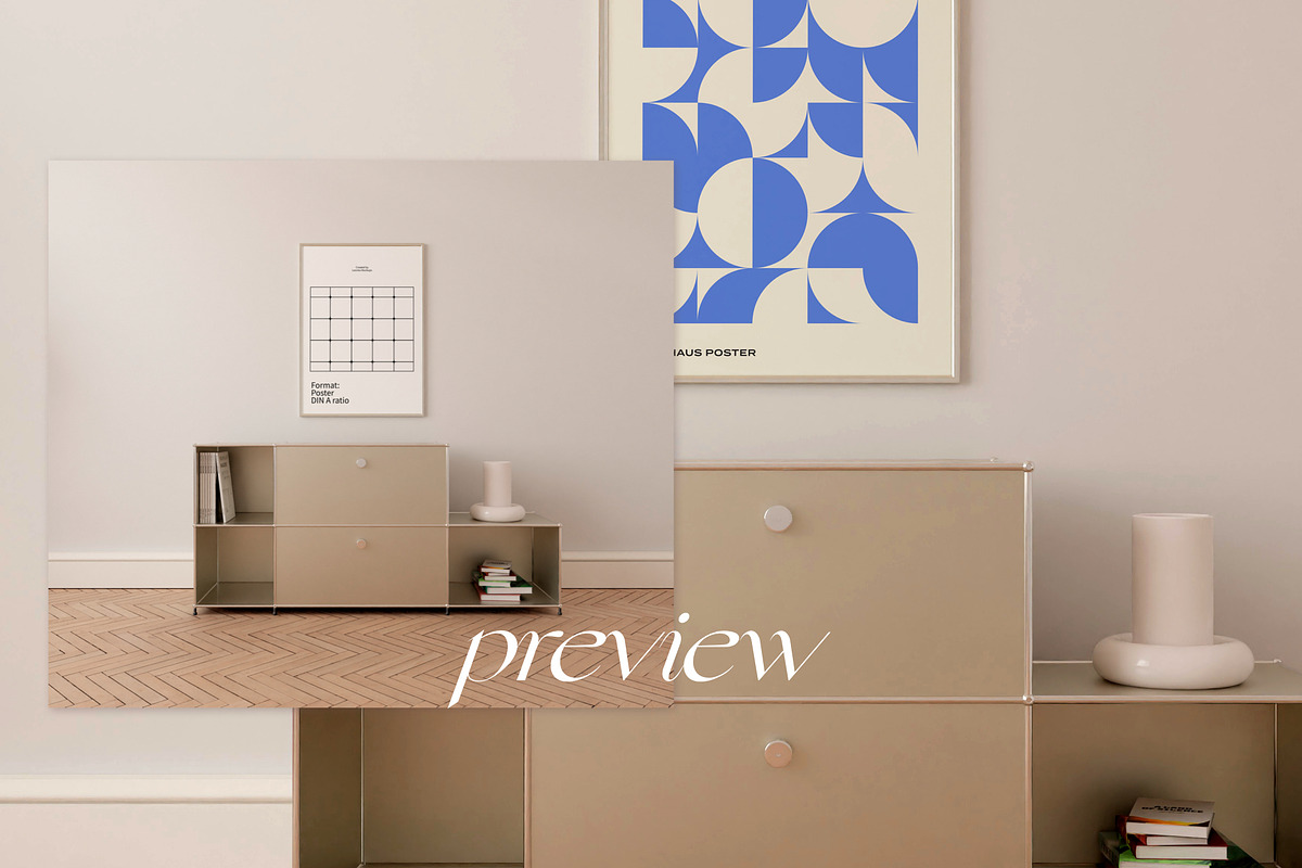 Artwork Frame Mockups DIN A Ratio, a Household Mockup by Bonumo (Photo 8 of 10)