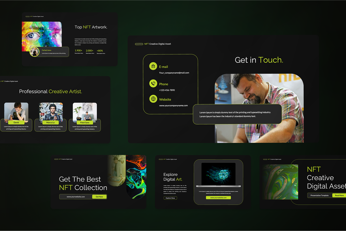 NFT Digital Asset Powerpoint, a Presentation Template by SquidPixey (Photo 7 of 7)
