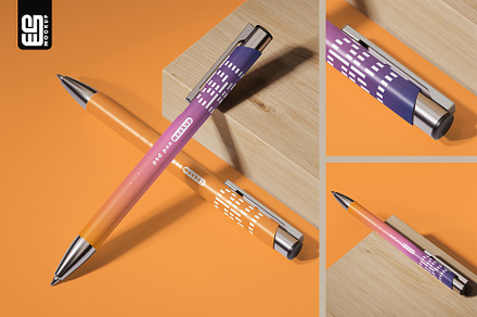 Branded Ballpoint Pen Mockup, a Pens & Pencil Mockup by SD Mockup