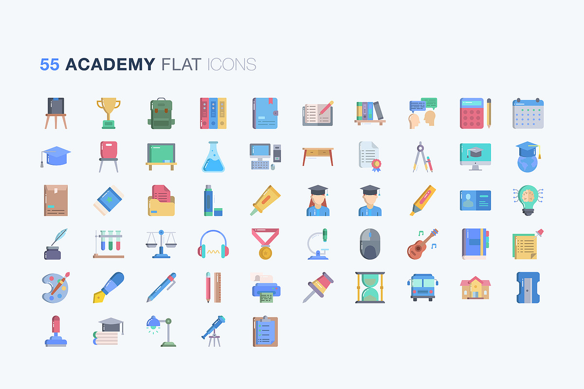 Academy and education icon set, an Icon by Icongeek26 (Photo 6 of 6)