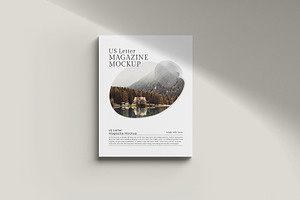 Us Letter Magazine Mockup