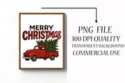 Merry Christmas Truck PNG, an Illustration by Libby Wishes (Thumbnail 3 of 6)
