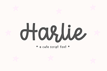 Harlie | Cute Script Font
