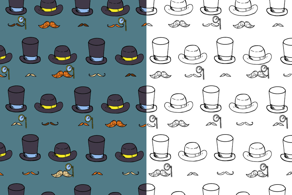 Gentlemen, a Pattern Graphic by merion_merion (Photo 4 of 4)