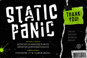 Static Panic – Chaotic Display Font, a Sans Serif Font by chekart (Thumbnail 10 of 10)