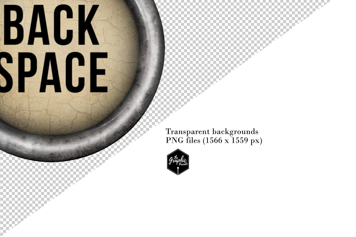Old typewriter PNG keys, an Object Graphic by The Graphic Parade (Photo 3 of 9)