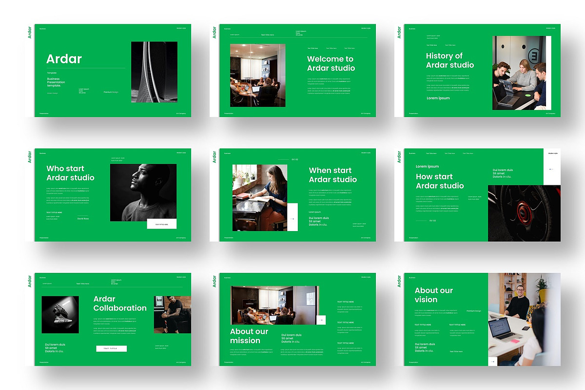 Ardar – Business PowerPoint, a Presentation Template by Dens Creative Studio (Photo 2 of 6)