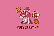 MUSHROOMS | graphics set, a Food Illustration by Nastya Tkachova (Thumbnail 10 of 10)
