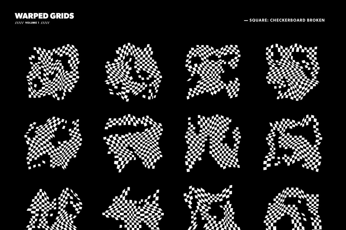 WARPED GRIDS vol.1 - Grid designs, an Object Graphic by RAWSTR (Photo 9 of 17)