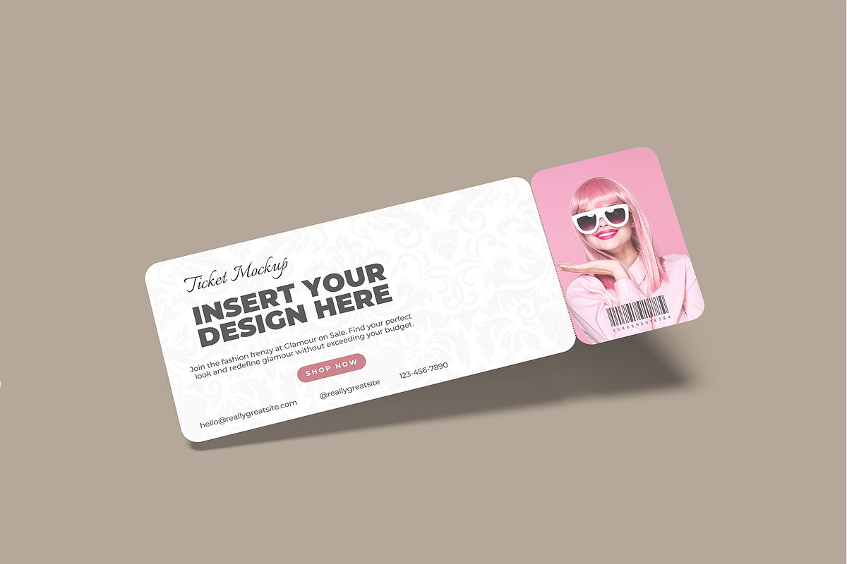 Ticket Mockup, a Print Template by rizalamora (Photo 5 of 11)