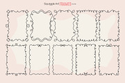 Squiggle Art Frames Bundle, an Object Illustration by moja doodle (Thumbnail 4 of 7)