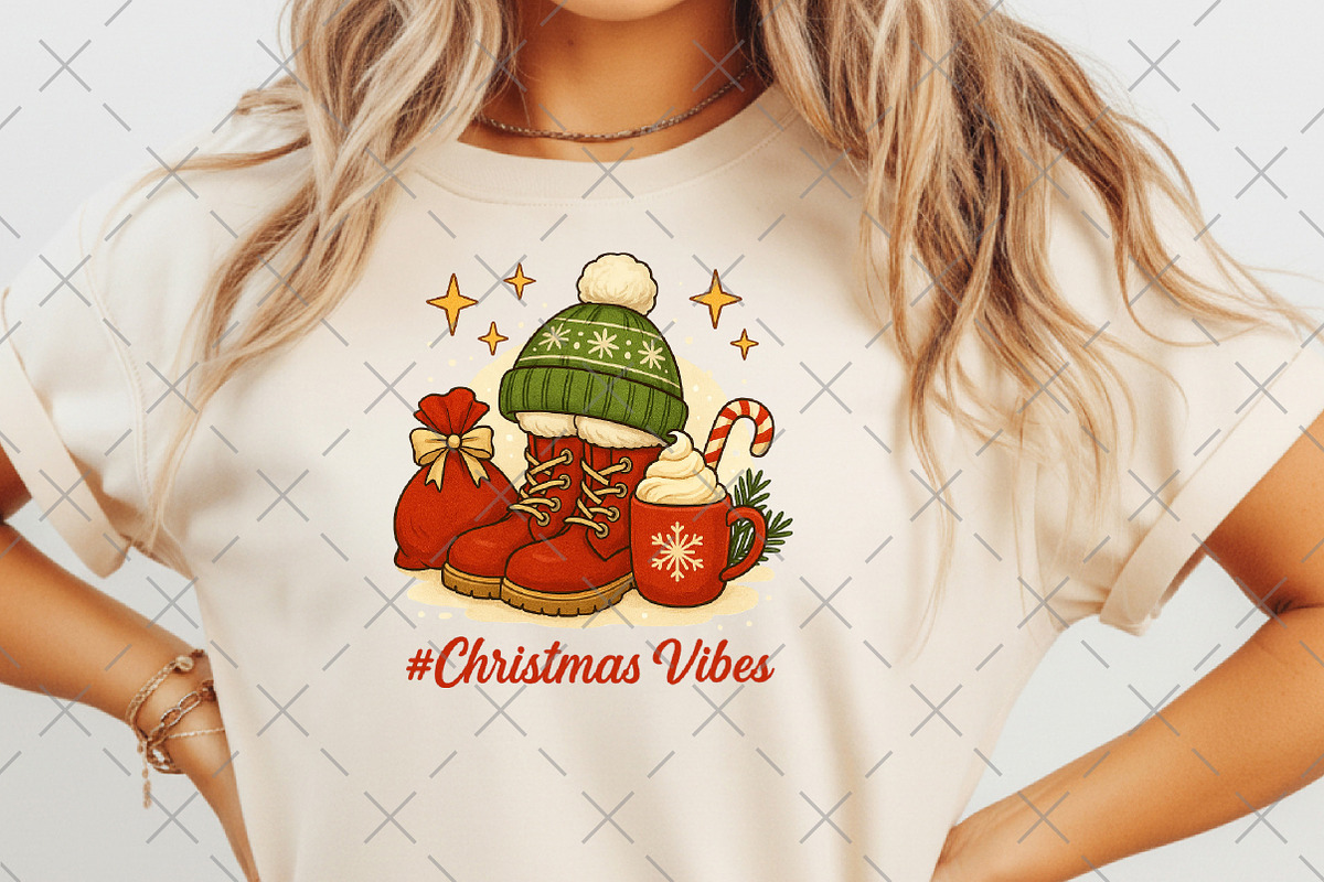 Christmas Vibes PNG, an Illustration by Craft Nest (Photo 6 of 6)
