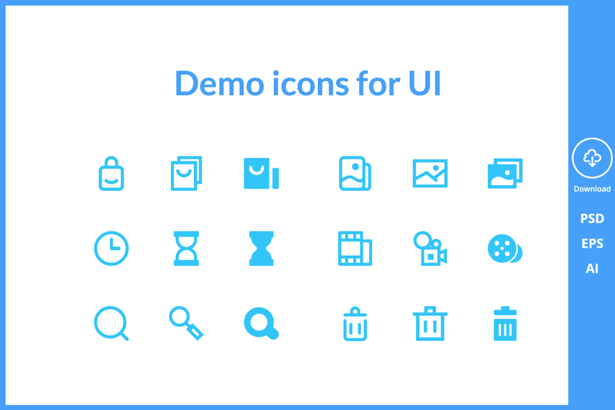 Basic UI icons, an Outline Icon by bart9339 (Photo 3 of 3)