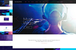 Music Multipage Template