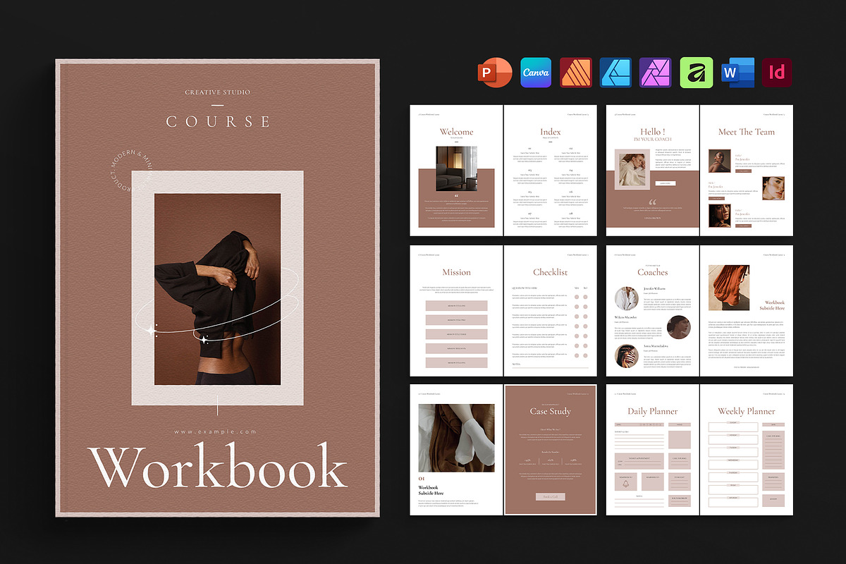 Course Workbook Template, a Magazine Template by DesignCrest (Photo 1 of 12)