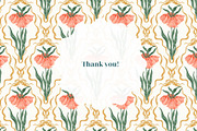 Elegant Art Nouveau Floral Pattern, a Pattern Graphic by PaperJamLab (Thumbnail 7 of 7)