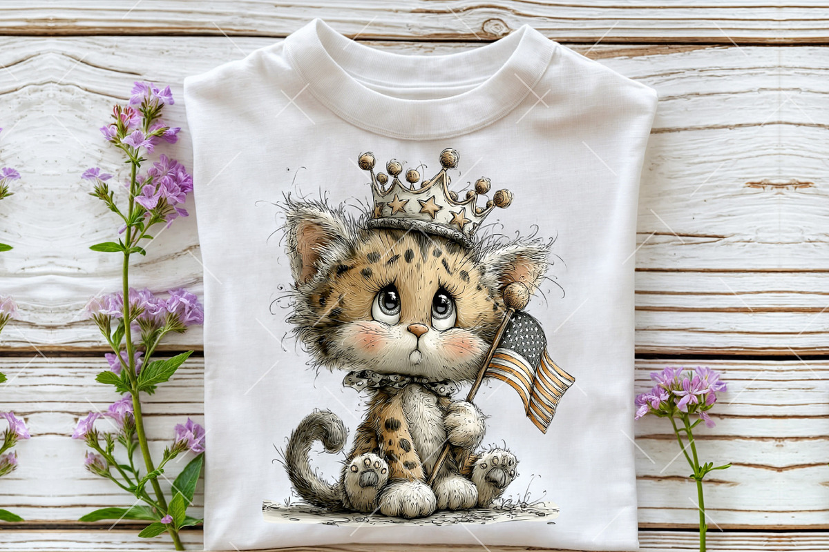 Whimsical 4th Of July Cat Clipart, an Illustration by OK Design (Photo 5 of 6)
