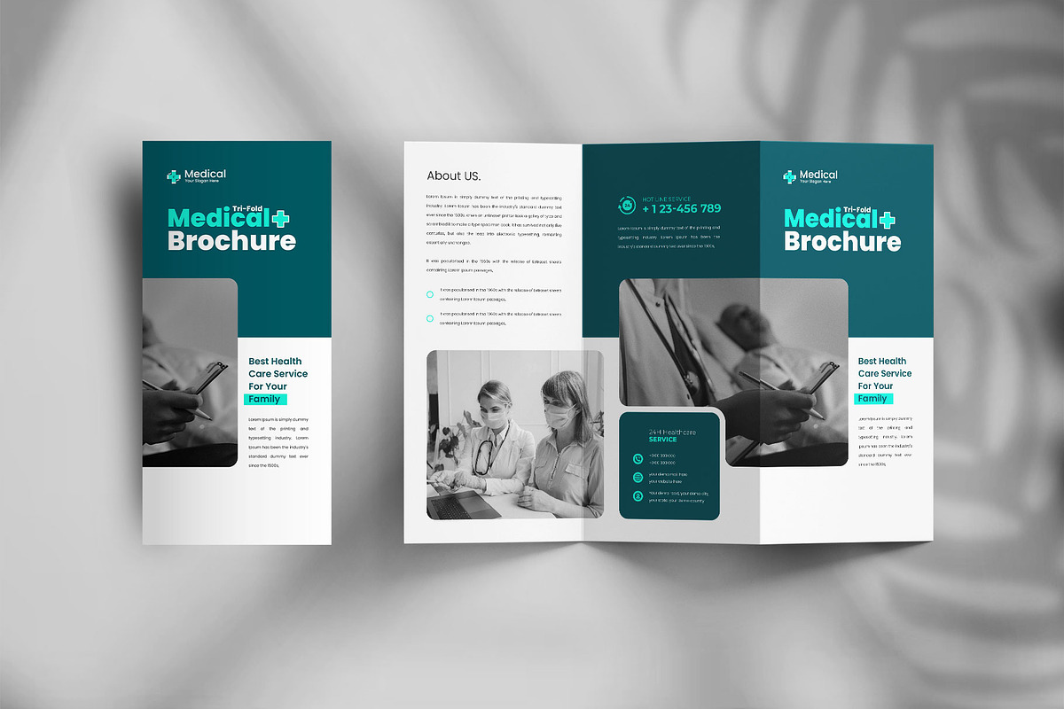 Healthcare medical trifold brochure, a Brochure Template by Tanmoy Topu (Photo 1 of 2)