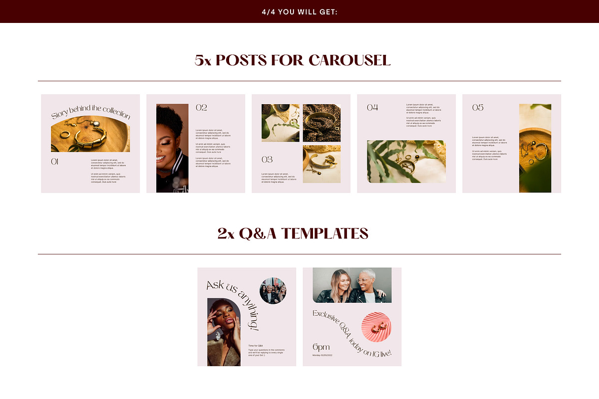 Small Business Canva Instagram Posts, a Social Media Template by Alice Store (Photo 5 of 8)