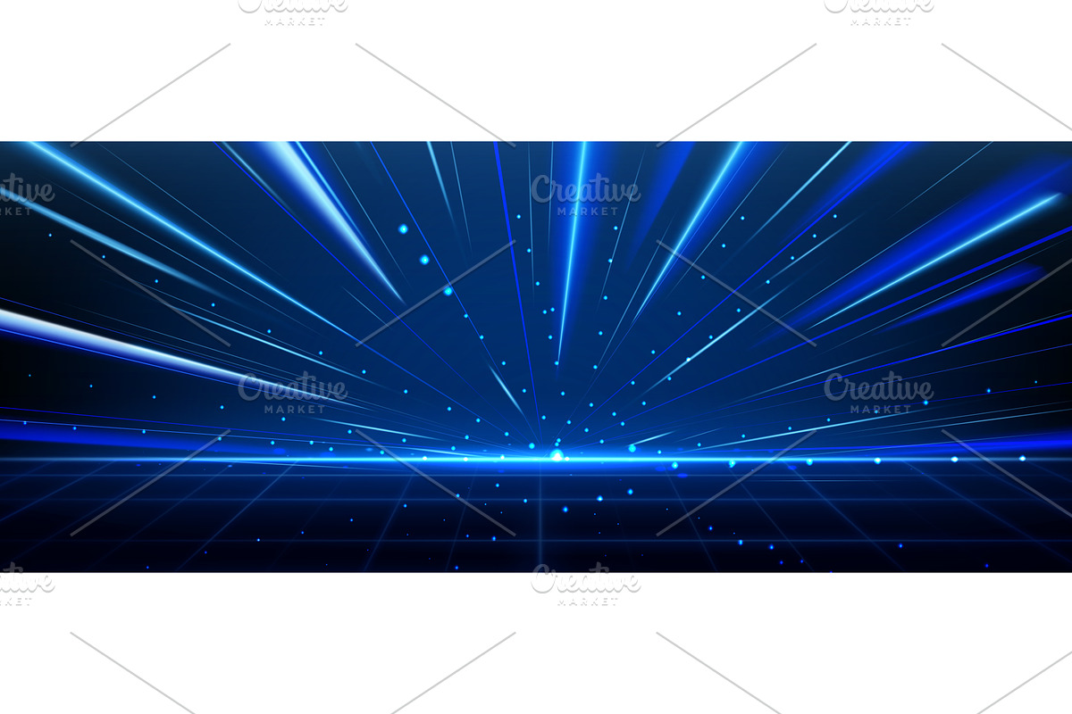 Retro futuristic tech background, a Technology Illustration by art PVP - market