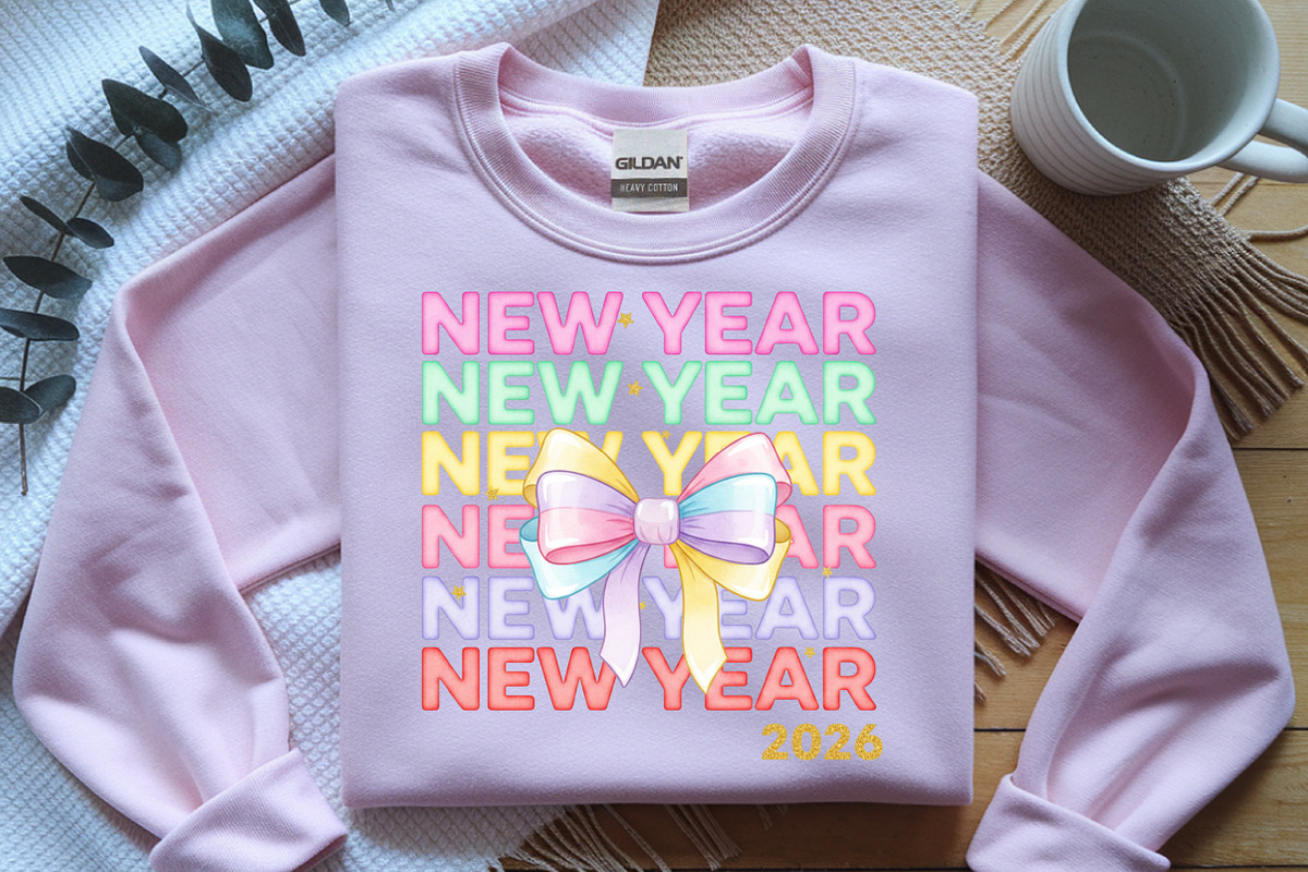 New Year Coquette Bow Png, an Illustration by SinaCreation (Photo 7 of 11)