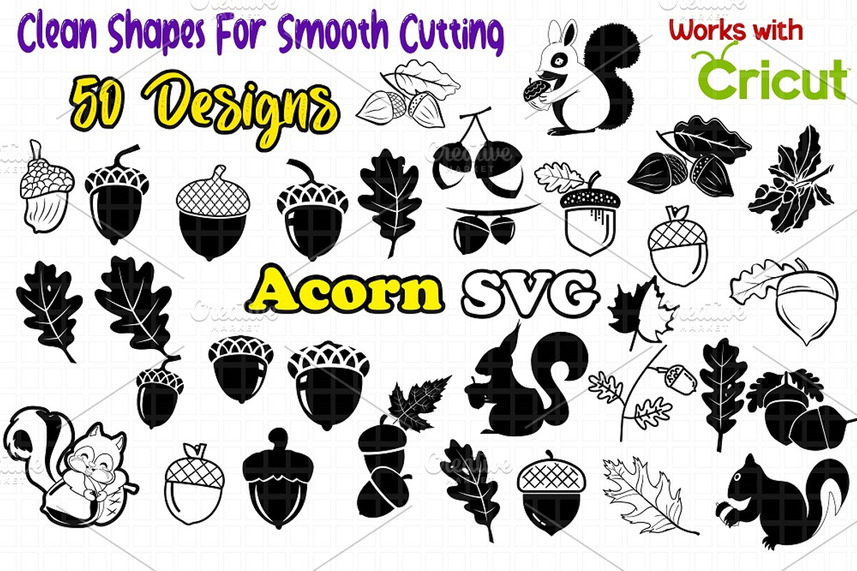 Acorn Fall Forest Autumn Clip Arts, an Object Graphic by FancyDesignStudio (Photo 1 of 2)