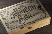 Tobacco Box Font, Mockups, Template!, a Blackletter Font by Gleb Guralnyk (Thumbnail 1 of 5)
