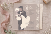Wedding Invitation Vector Template, an Invitation Template by Elena Naumchenkova (Thumbnail 2 of 3)