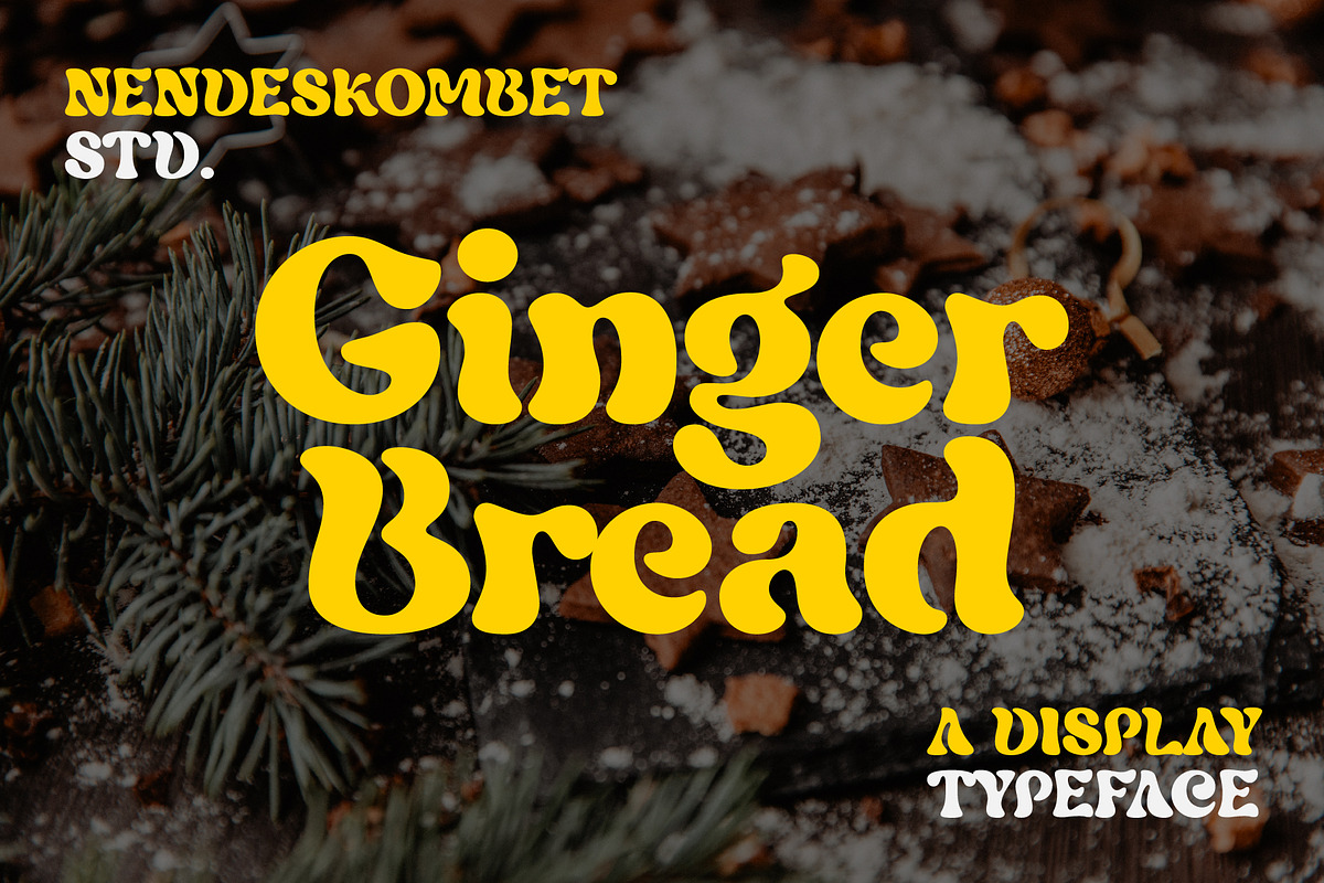 GingerBread - A Display Typeface, a Sans Serif Font by NendesKombet Studio (Photo 1 of 12)