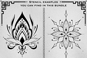 Premium Ornamental Tattoo Stencils, a Brush Add-On by ProcreateInk (Thumbnail 6 of 7)