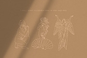 Aesthetic Greek Sculpture Line Art, an Illustration by Rough Edges Supply Co. (Thumbnail 8 of 14)