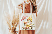 Watercolor Beach Gnome Clipart, an Illustration by designcity5 (Thumbnail 3 of 5)