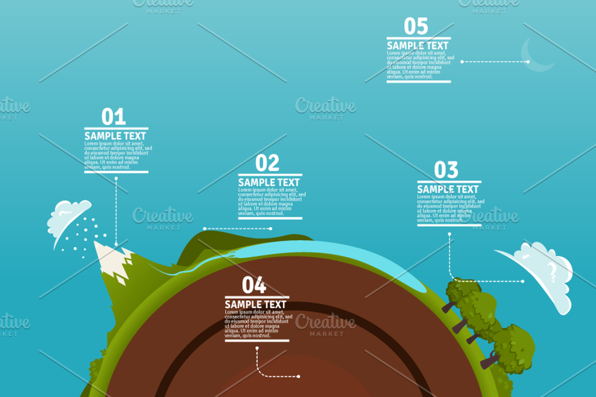 Earth infographics, a Presentation Template by Beatriz Gascón