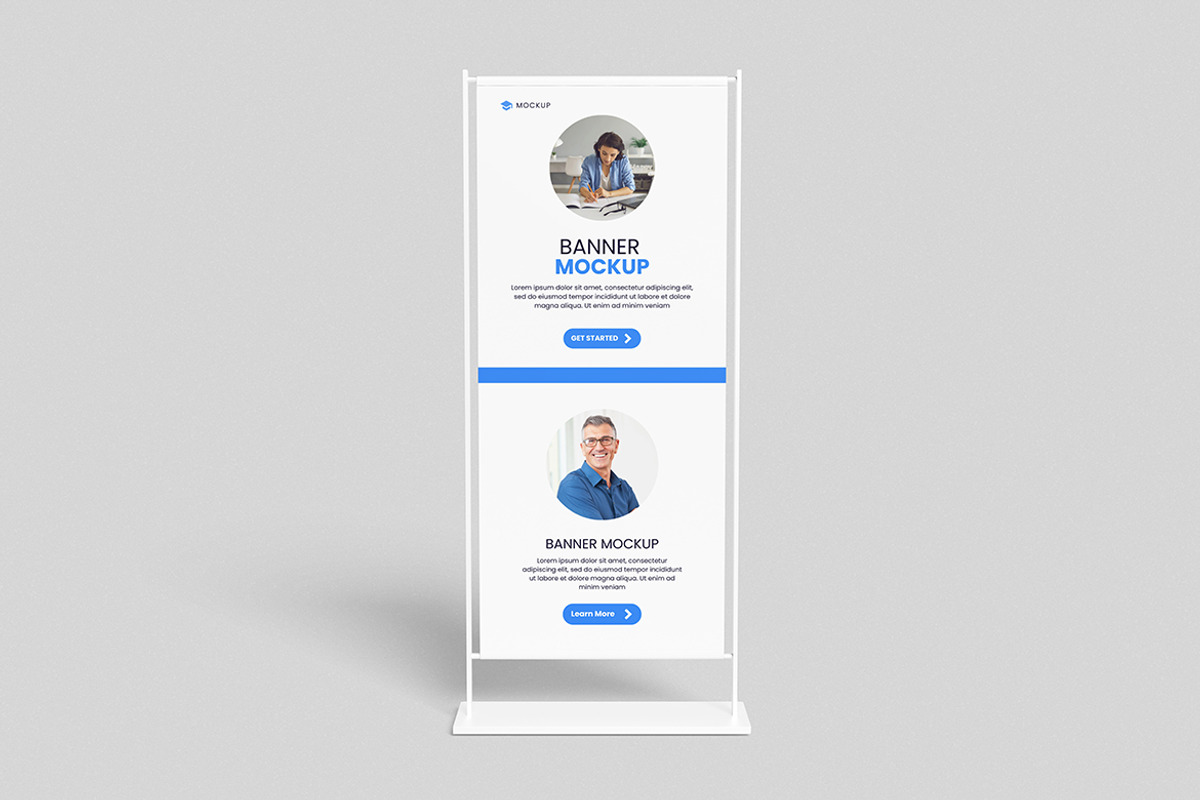 High Quality Banner Mockup, an Advertising Mockup by swsi-studio (Photo 2 of 5)