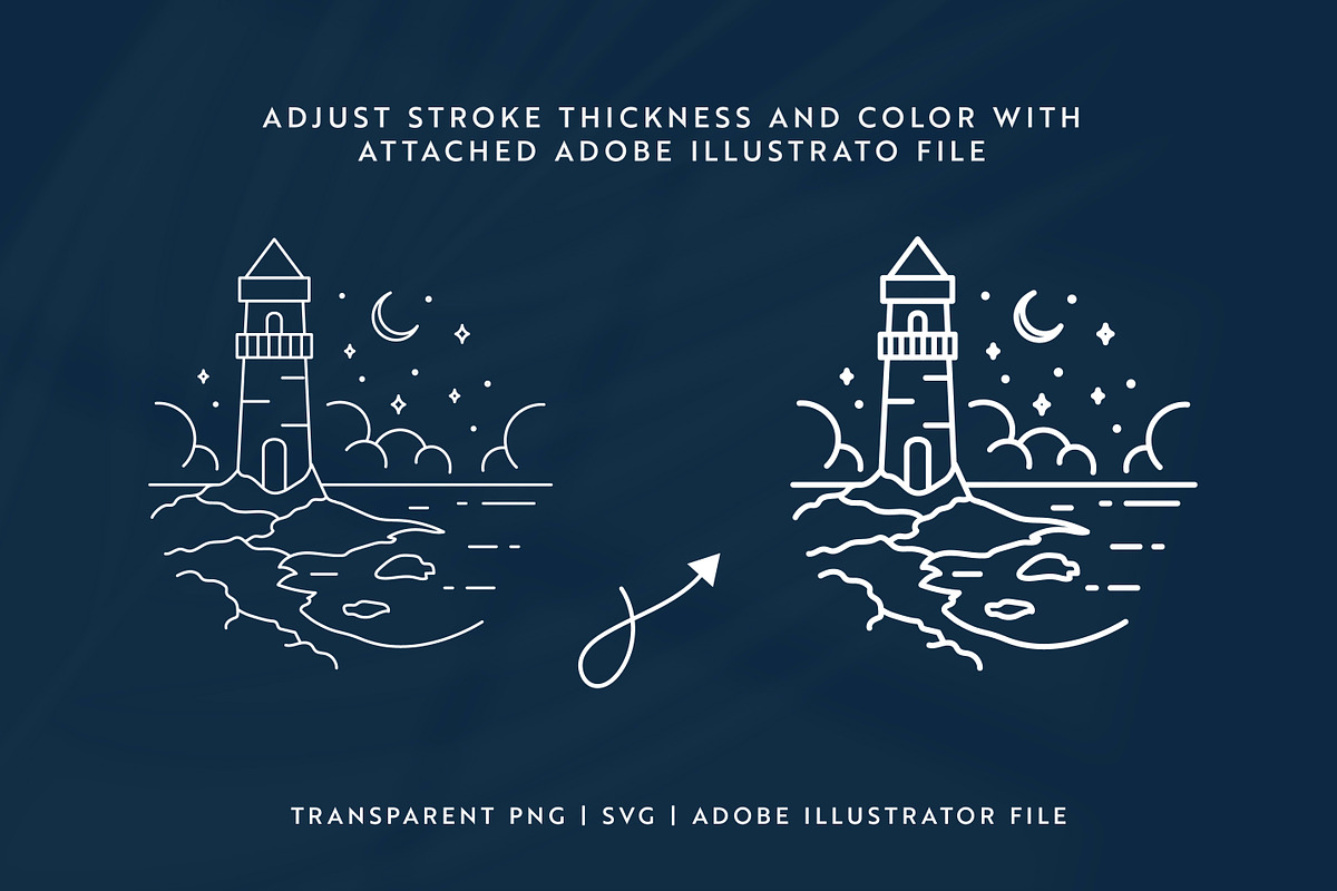 Coastal Line Art Logo Bundle, a Branding & Logo Template by Ellen Carty Design (Photo 6 of 11)