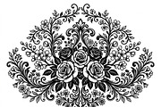 50 Elegant Floral Ornate Silhouette, a Decorative Illustration by Amazin_art (Thumbnail 8 of 30)