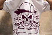 Skull Cap T-Shirt Design, an Object Illustration by Ahluva Studio (Thumbnail 3 of 5)