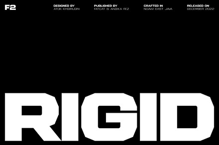 Rigid Modern Vintage Logo Font, a Sans Serif Font by Andika Fez