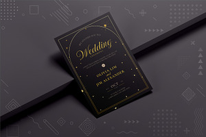 Luxury Gold Wedding Invitation